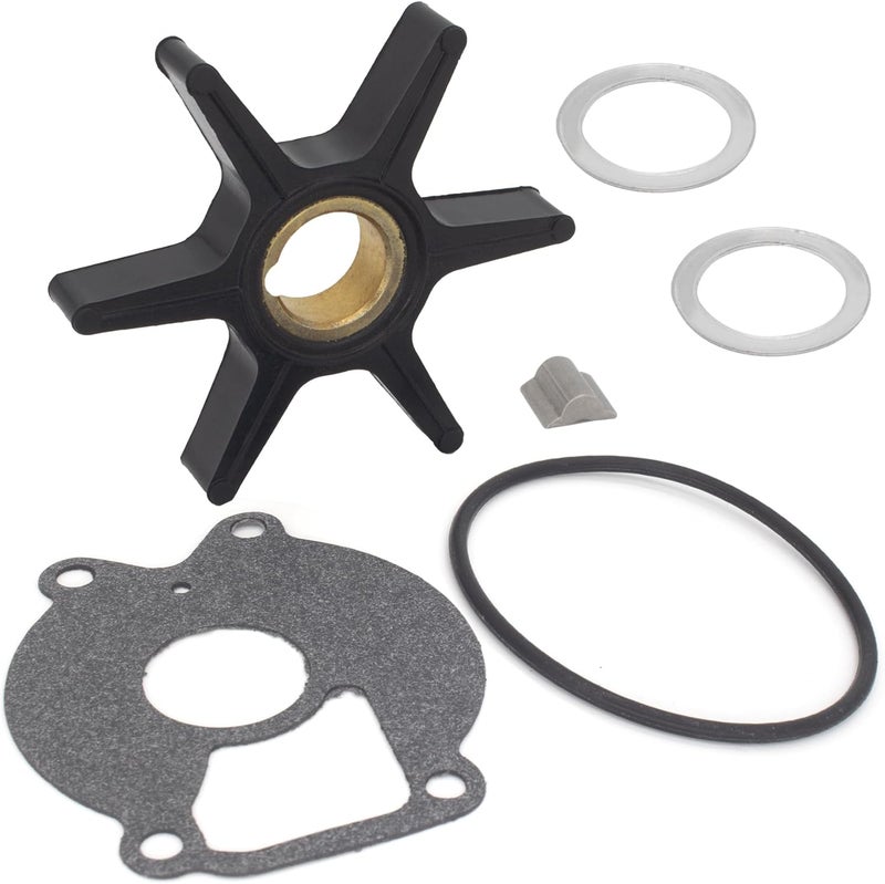 QUICKMARINER QuickMarine 8508910 Water Pump Impeller Service Kit for Mercury Marine 13.5 15 18 25 HP Outboard Motor Replacement 47-8508910 47-850893 47-8M0027792 Sierra 18-3057 with Key and Gasket - Image 3